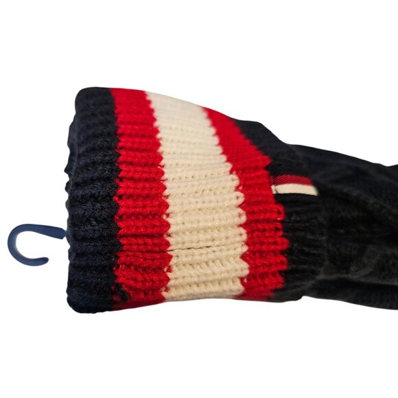Tommy Hilfiger Acrylic Mittens Womens Blue Red White NWT Designer One Size NEW - Picture 4 of 8